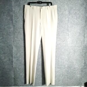Dunning Golf Performance Pants Mens 38 Tan Flat Front Chino Stretch New NWT